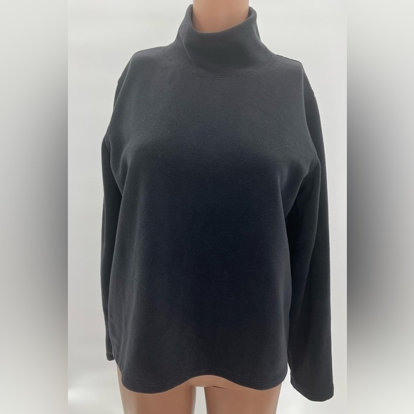 Lands' End Women's Lightweight Fitted Long Sleeve Turtleneck Size 10-12 - Picture 2 of 7